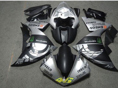 Carenados Moto Yamaha YZF R1 2009-2011 - Plata Negro Mate Verde Monstruo Iveco Yamalube ENEOS Semakin Didepan