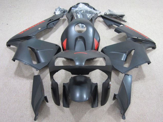 Carenados Moto Honda CBR600RR 2003-2004 - Negro Mate Rojo