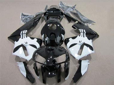 Carenado Moto Honda CBR600RR 2005-2006 - Negro Brillante Blanco