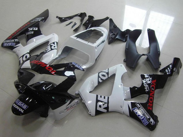 Carenados Moto Honda CBR900RR 929 2000-2001 - Blanco Negro Brillante Rojo Repsol
