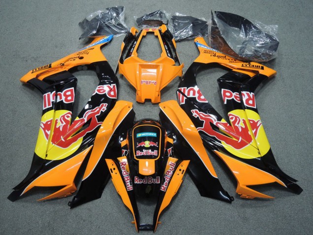 Carenados Moto Kawasaki ZX10R 2011-2015 - Naranja Negro Rojo Bull