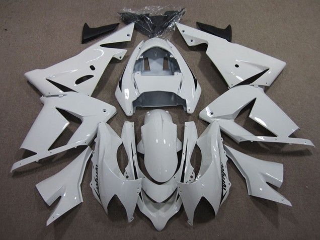 Carenados Moto Kawasaki ZX10R 2004-2005 - Blanco Negro Calcomanía