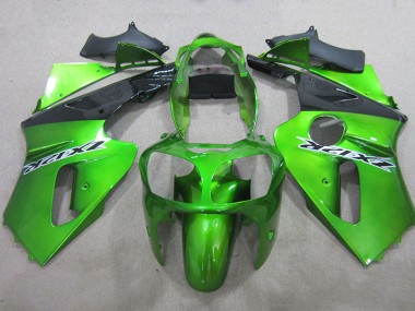 Carenados Moto Kawasaki ZX12R 2000-2001 - Verde Negro Mate