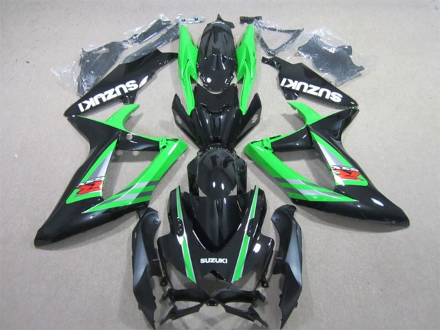 Carenados Moto Suzuki GSXR 600 2006-2007 - Verde Negro Brillante Rojo