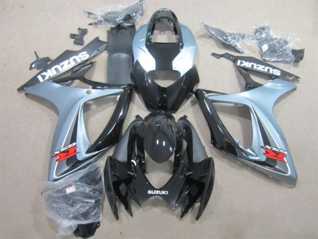 Carenados Moto Suzuki GSXR 600 2006-2007 - Gris Negro Brillante
