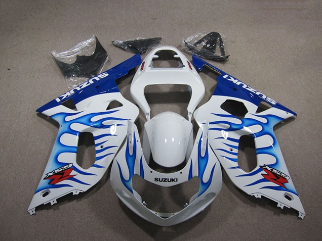 Carenados Moto Suzuki GSXR 750 2001-2003 - Blanco Azul Llama
