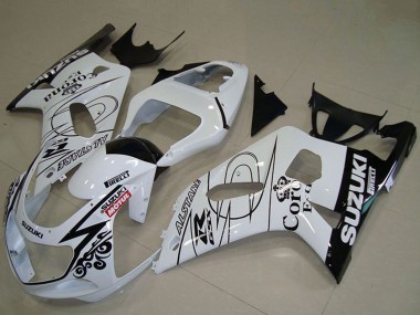 Carenados Moto Suzuki GSXR 750 2001-2003 - Blanco Negro Alstare Corona Extra Motul