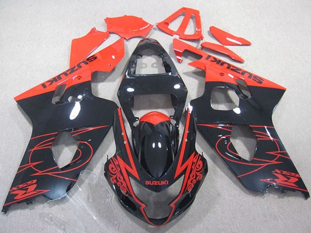 Carenados Moto Suzuki GSXR 750 2004-2005 - Rojo Negro Brillante