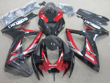 Carenados Moto Suzuki GSXR 750 2006-2007 - Rojo Negro Brillante