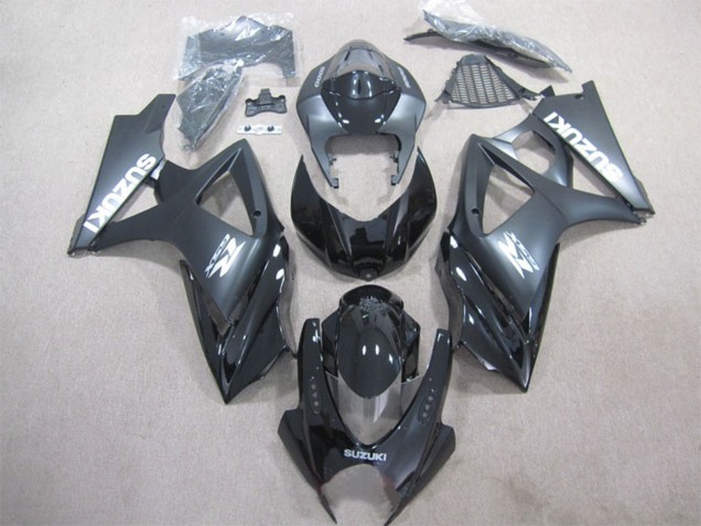Carenado Moto Suzuki GSXR 1000 2007-2008 - Negro Brillante Negro Mate