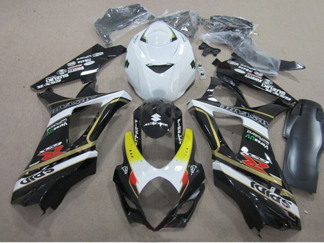 Carenados Moto Suzuki GSXR 1000 2007-2008 - Blanco Amarillo Rojo Negro