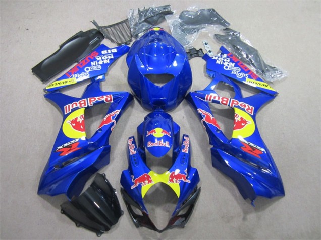 Carenados Moto Suzuki GSXR 1000 2007-2008 - Azul Amarillo Negro Rojo Bull