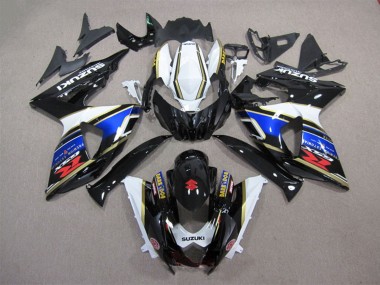 Carenado Moto Suzuki GSXR 1000 2009-2016 - Blanco Azul Negro Dark Dog