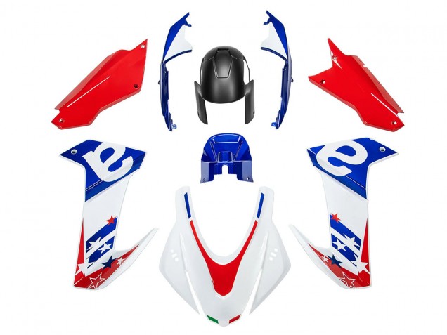 Carenado Moto Aprilia RS660 2020-2024 - Blanco Azul Rojo
