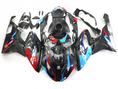 Carenados Moto BMW S1000RR 2015-2016 - Azul Rojo FibraCarbono