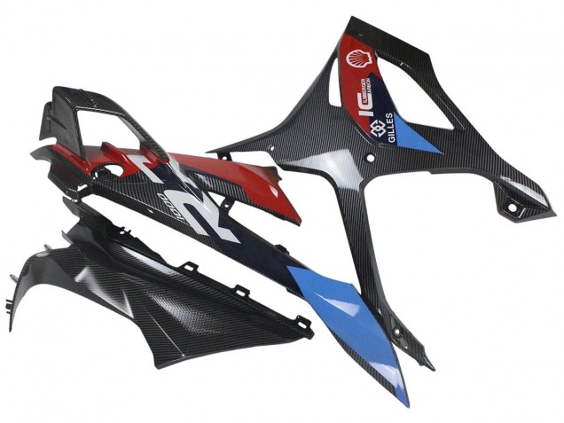 Carenados Moto BMW S1000RR 2023-2024 - Azul Rojo FibraCarbono