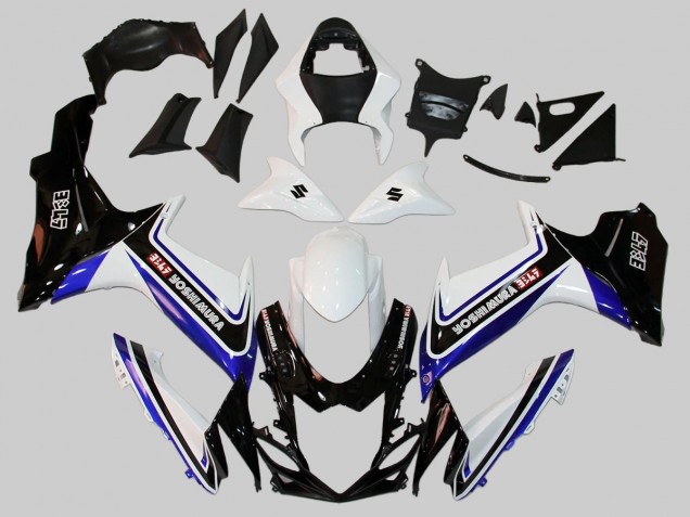 Carenados Moto Suzuki GSXR 600/750 2011-2024 - Blanco Azul Negro Alstare