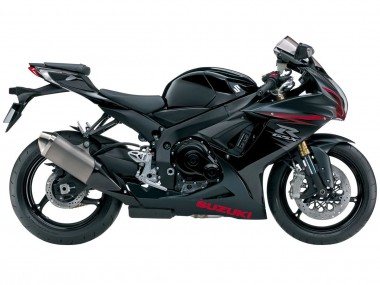 Carenados Moto Suzuki GSXR 600/750 2011-2024 - Negro Mate Rojo