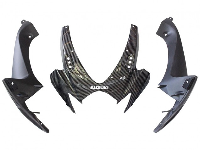 Carenados Moto Suzuki GSXR 600/750 2006-2007 - Negro Blanco FibraCarbono Estilo