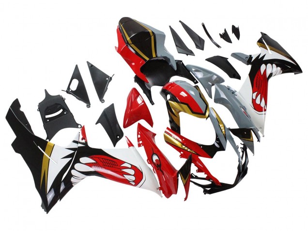 Carenados Moto Suzuki GSXR 600/750 2011-2024 - Rojo Oro Gris Negro Blanco Tiburón