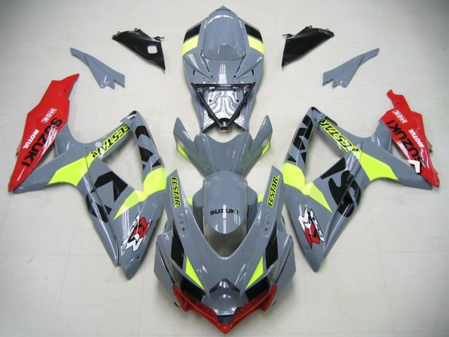 Carenados Moto GSXR750 K6 2006-2007 - Nardo Gris Neon Verde Rojo Ecstar