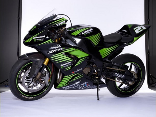 Carenados Moto Kawasaki ZX10R 2006-2007 - Negro Brillante Verde Blanco