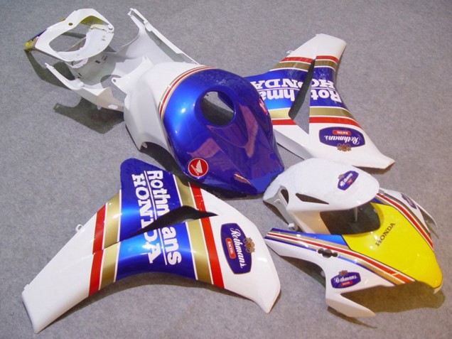 Carenados Moto Honda CBR1000RR 2008-2011 - Blanco Azul Amarillo Oro Rothmans