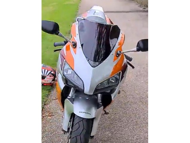 Carenados Moto Honda CBR1000RR 2006-2007 - Plata Naranja
