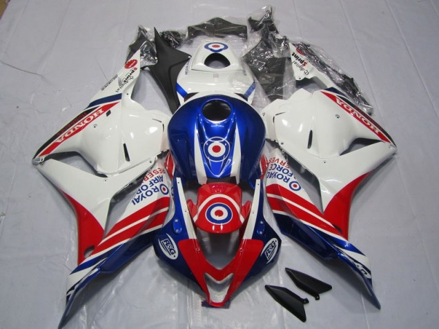 Moto Plástica CBR 600 RR 09-12 - Blanco Azul Rojo