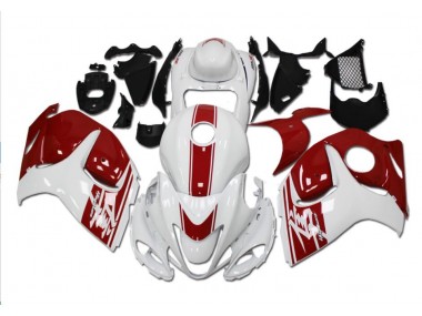 Moto Plástica GSXR 1300 Hayabusa 08-19 - Blanco Rojo