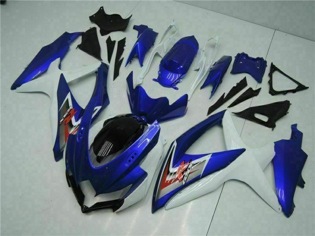 Moto Plástica GSXR 600 / 750 K8 08-10 - Azul Blanco Moto Plástica GSXR 600 / 750 K8 08-10 - Azul Blanco
