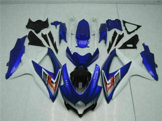 Moto Plástica GSXR 600 / 750 K8 08-10 - Azul Blanco Moto Plástica GSXR 600 / 750 K8 08-10 - Azul Blanco