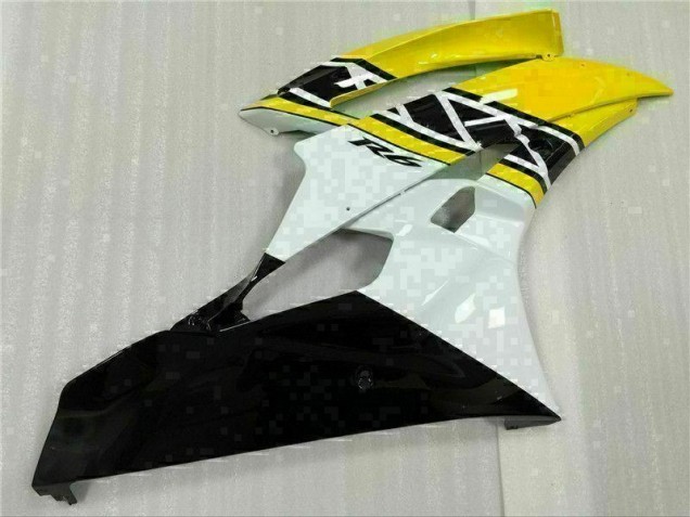 Moto Plástica R6 06-07 - Amarillo Blanco Negro Moto Plástica R6 06-07 - Amarillo Blanco Negro