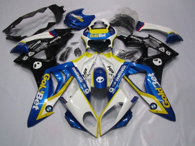 Moto Plástica S1000RR 09-14 - Azul Blanco GoldBet Moto Plástica S1000RR 09-14 - Azul Blanco GoldBet