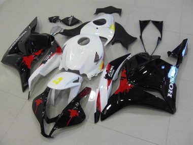 Moto Plástico CBR 600 RR 09-12 - Negro Rojo Blanco