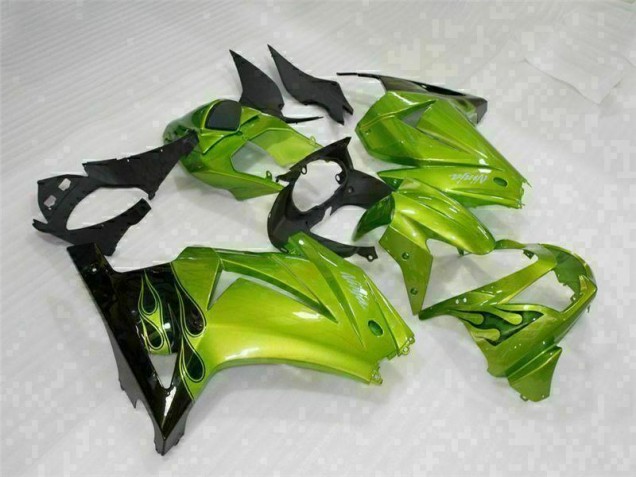 Moto Plástico EX250 08-12 - Verde Negro Moto Plástico EX250 08-12 - Verde Negro