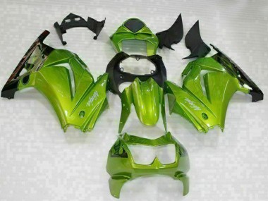 Moto Plástico EX250 08-12 - Verde Negro
