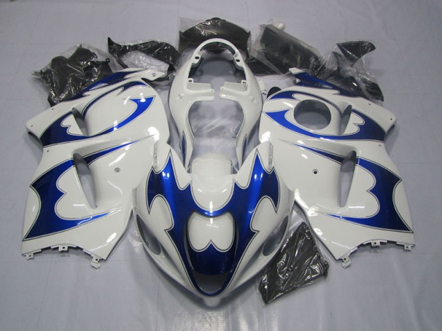 Moto Plástico GSXR 1300 Hayabusa 96-07 - Blanco Azul Moto Plástico GSXR 1300 Hayabusa 96-07 - Blanco Azul