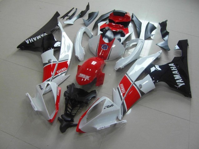 Moto Plástico R6 08-16 - Rojo Blanco Negro