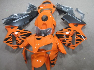 Plástica Moto CBR 600 RR 05-06 - Naranja Negro