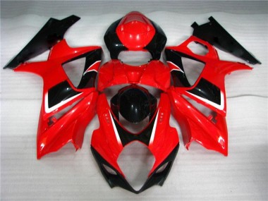 Plástica Moto GSXR 1000 K7 07-08 - Rojo Negro