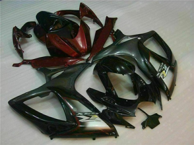 Plástica Moto GSXR 600 / 750 K6 06-07 - Negro Rojo Plástica Moto GSXR 600 / 750 K6 06-07 - Negro Rojo