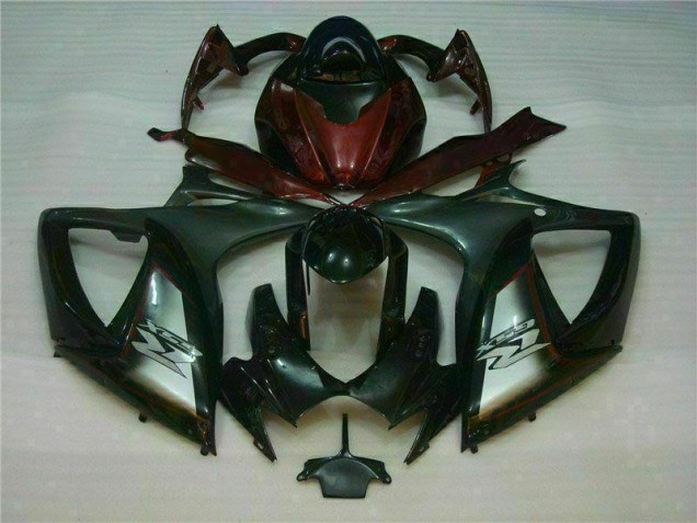 Plástica Moto GSXR 600 / 750 K6 06-07 - Negro Rojo Plástica Moto GSXR 600 / 750 K6 06-07 - Negro Rojo
