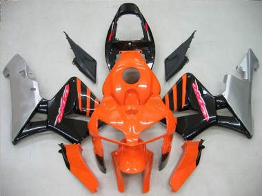 Plástico Moto CBR 600 RR 05-06 - Naranja Negro