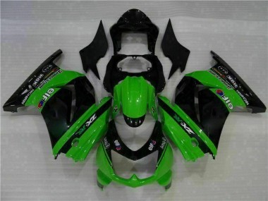 Plástico Moto EX250 08-12 - Negro Verde
