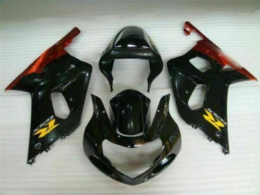 Plástico Moto GSXR 600 / 750 K1 K2 K3 01-03 - Negro