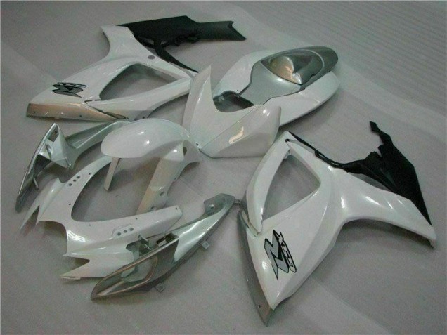 Plástico Moto GSXR 600 / 750 K6 06-07 - Blanco Plata Plástico Moto GSXR 600 / 750 K6 06-07 - Blanco Plata
