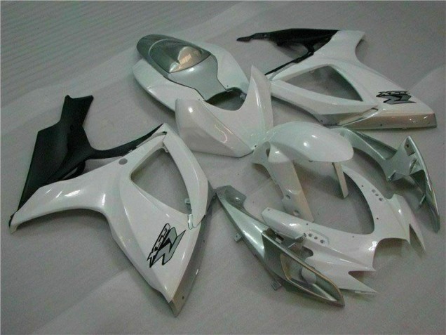 Plástico Moto GSXR 600 / 750 K6 06-07 - Blanco Plata Plástico Moto GSXR 600 / 750 K6 06-07 - Blanco Plata