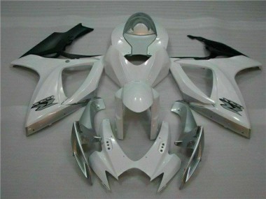 Plástico Moto GSXR 600 / 750 K6 06-07 - Blanco Plata