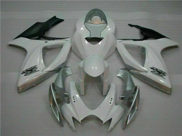 Plástico Moto GSXR 600 / 750 K6 06-07 - Blanco Plata Plástico Moto GSXR 600 / 750 K6 06-07 - Blanco Plata